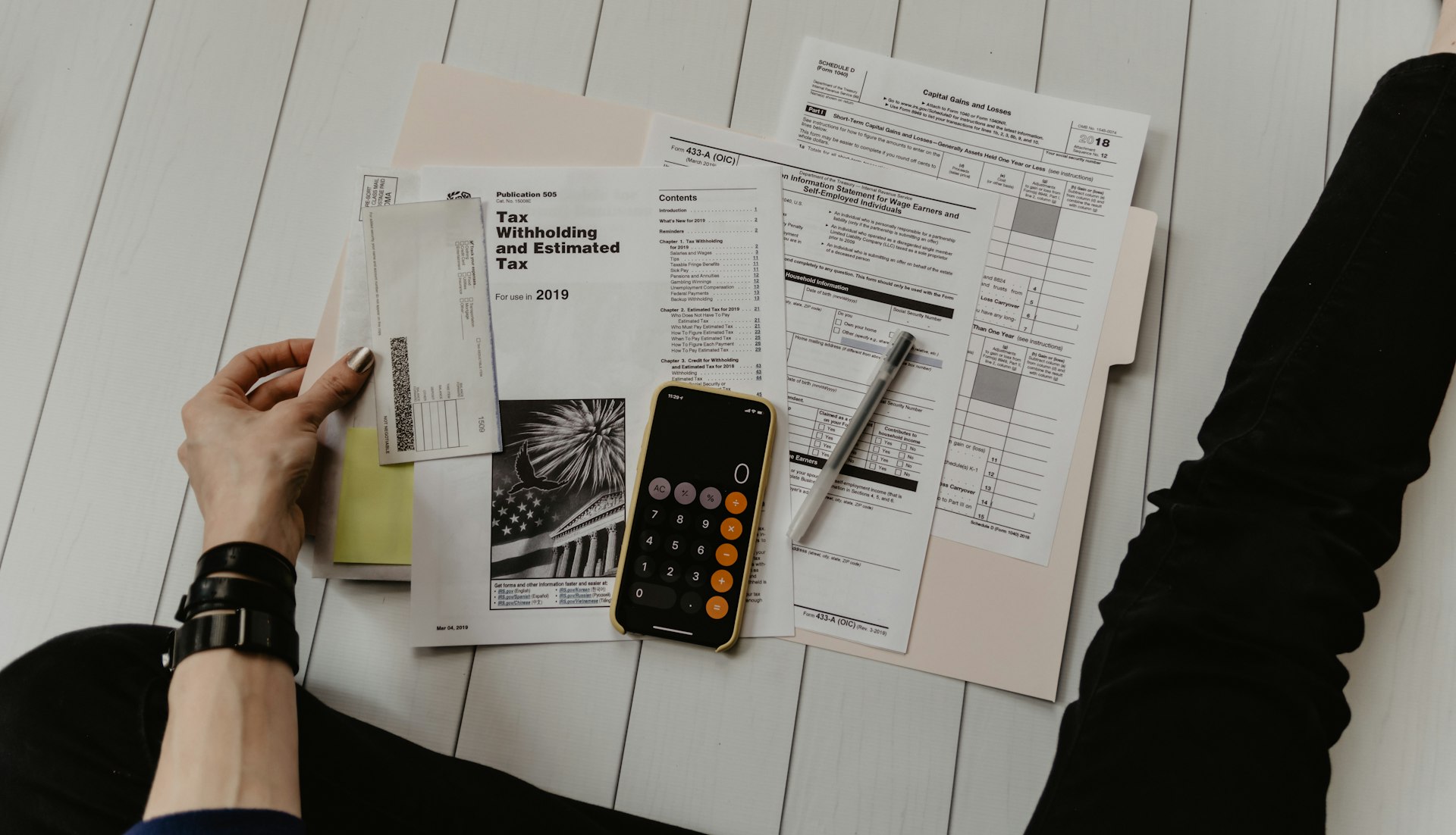 Fotografía de planificación financiera incluida en la nota original